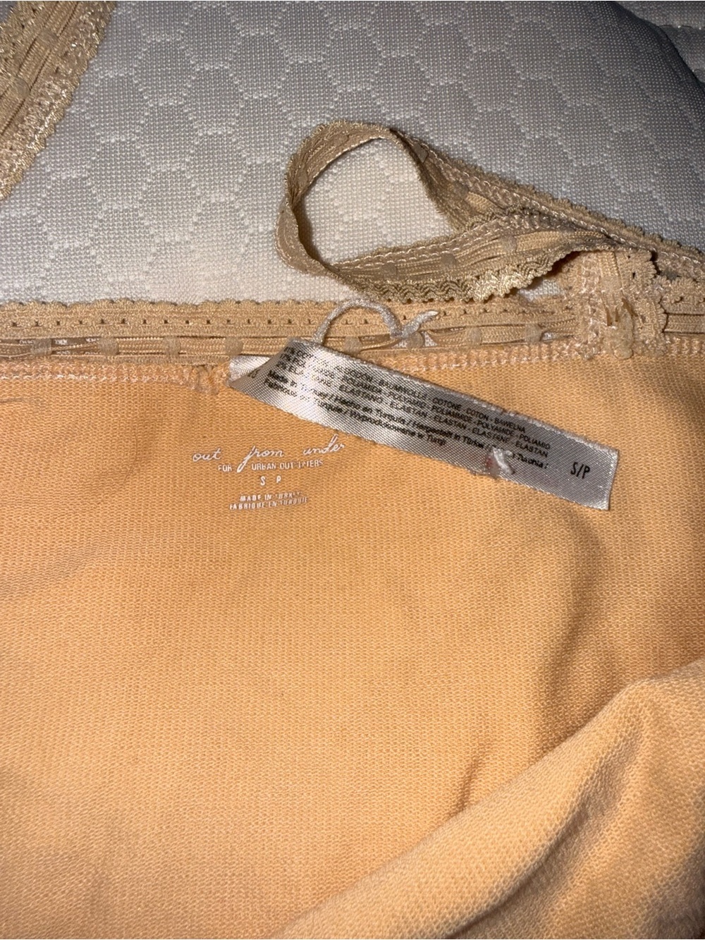50. Urban Outfitters Tan Lace-Trim Cami Tank - Picture 5 of 5